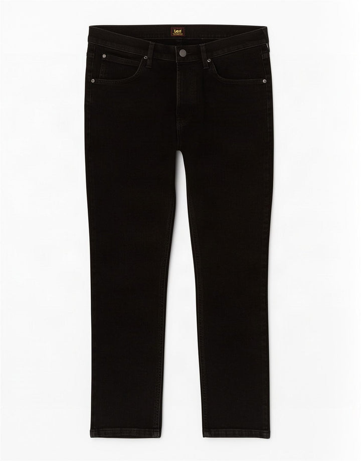 Lee Womens Luke Slim Cropped Jeans W34 L24 Black Cotton