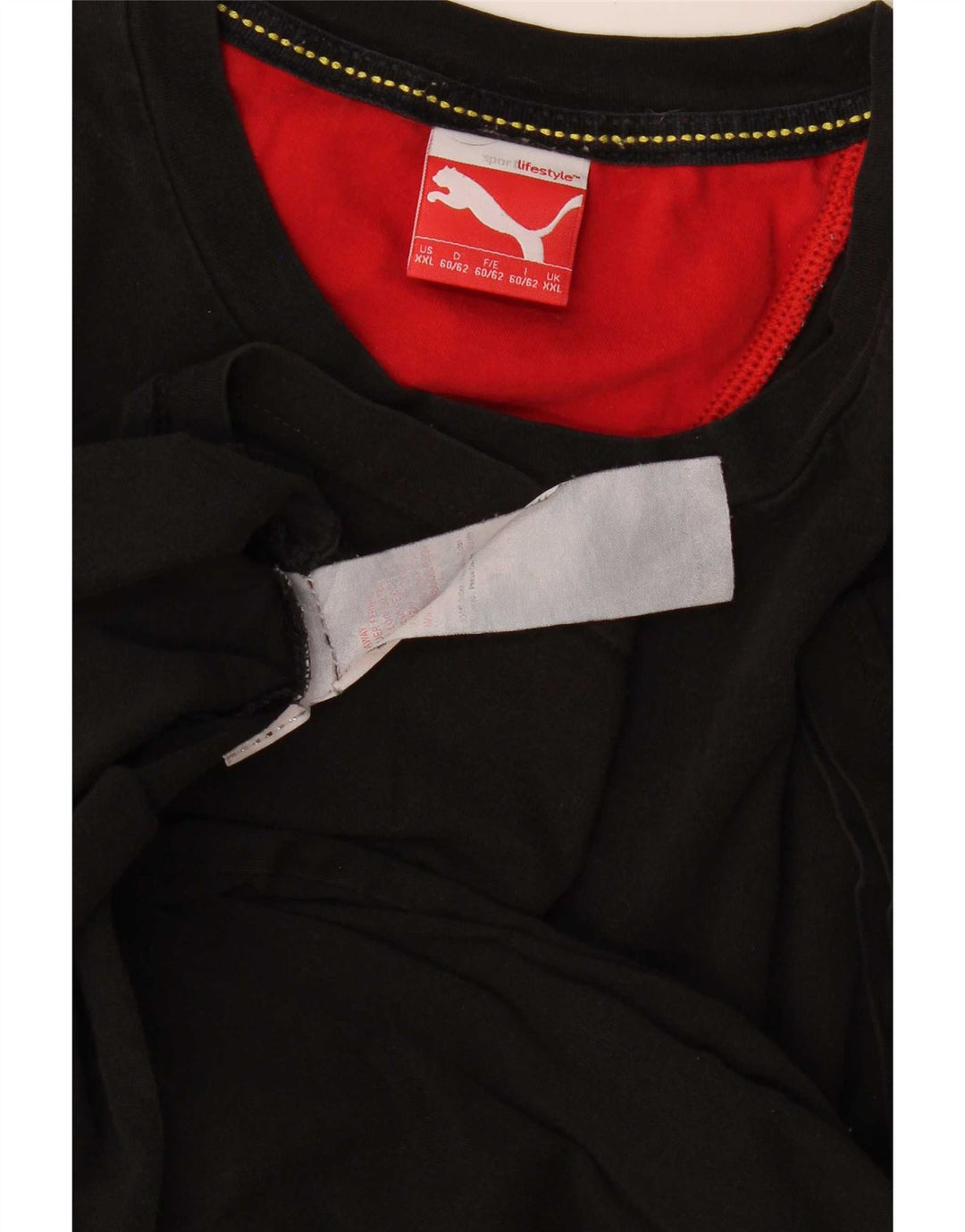 Puma Mens Graphic T-Shirt Top 2XL Black Cotton
