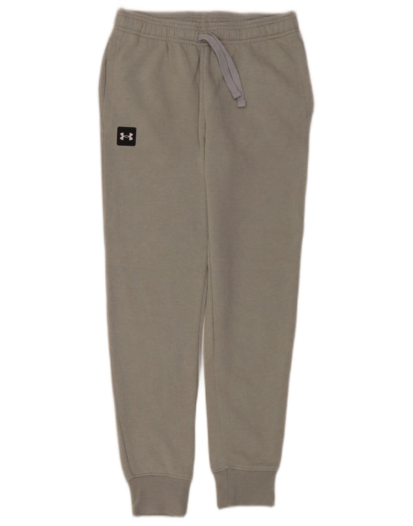 Under Armour Boys Tracksuit Trousers Joggers 9-10 Years Medium Grey Cotton