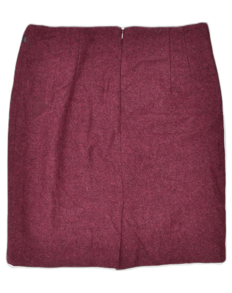 TOMMY HILFIGER Womens Straight Skirt US 8 Medium W32 Red Wool Classic | Vintage | Thrift | Second-Hand | Used Clothing | Messina Hembry 