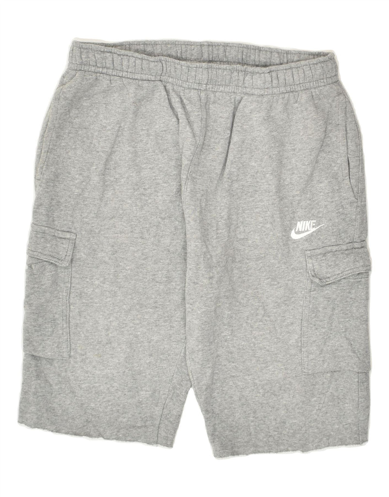 NIKE Mens Sport Shorts Large Grey Cotton | Vintage Nike | Thrift | Second-Hand Nike | Used Clothing | Messina Hembry 