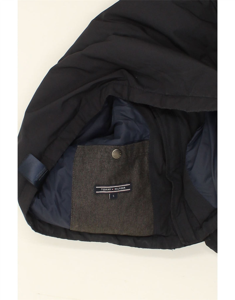 TOMMY HILFIGER Mens Padded Jacket UK 36 Small Black Polyester | Vintage Tommy Hilfiger | Thrift | Second-Hand Tommy Hilfiger | Used Clothing | Messina Hembry 