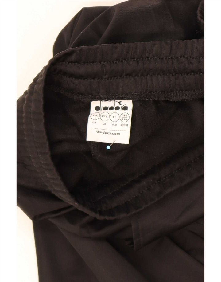 Diadora Mens Tracksuit Trousers Joggers 2XL Black Polyester