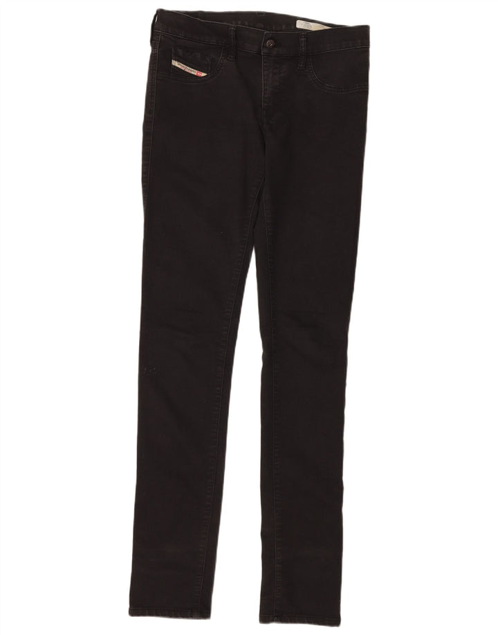 DIESEL Womens Livier Low Waist Super Slim Jegging Jeans W31 L36 Black