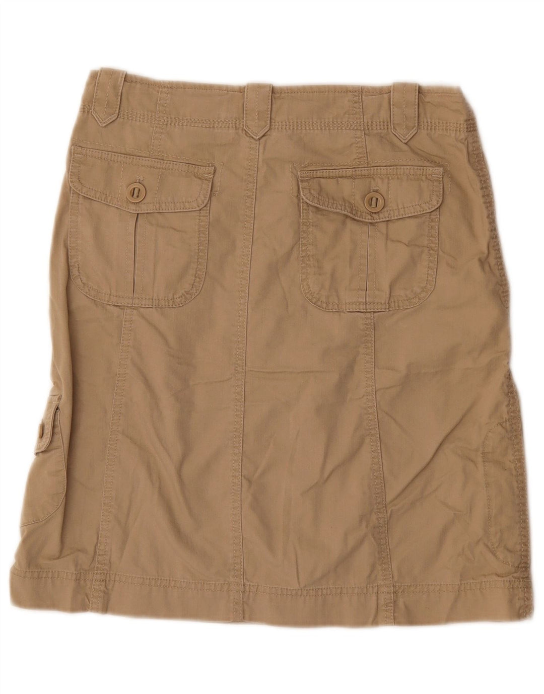 Eddie Bauer Womens Cargo Skirt US 2 XS W29  Beige Cotton