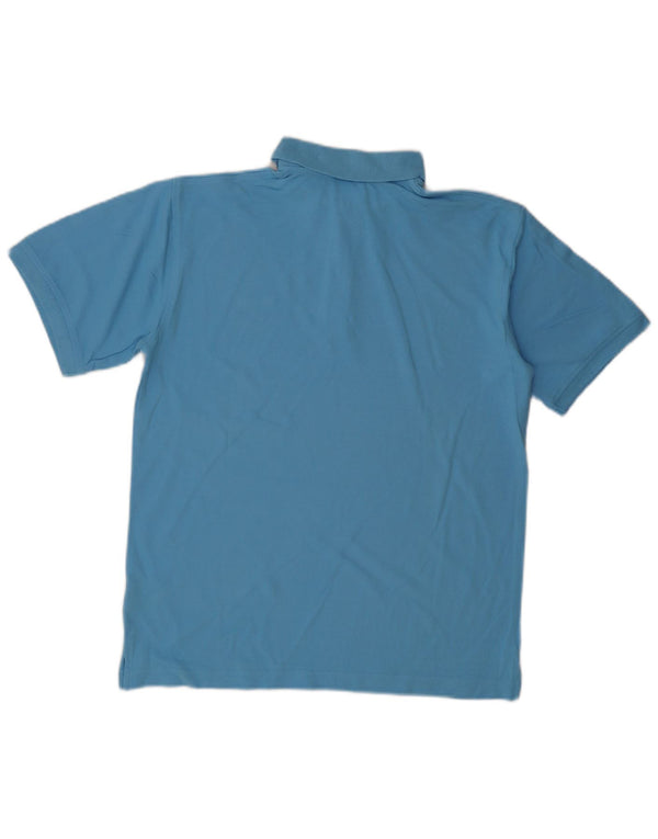 Diadora Mens Polo Shirt Medium Blue Cotton