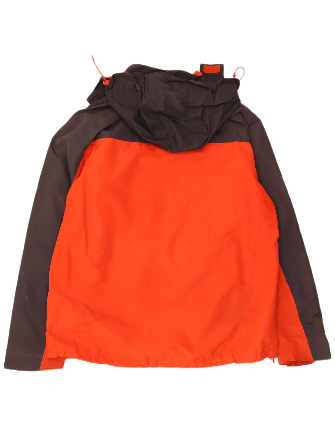 MOUNTAIN WAREHOUSE Mens Hooded Rain Jacket UK 42 XL Orange Colourblock
