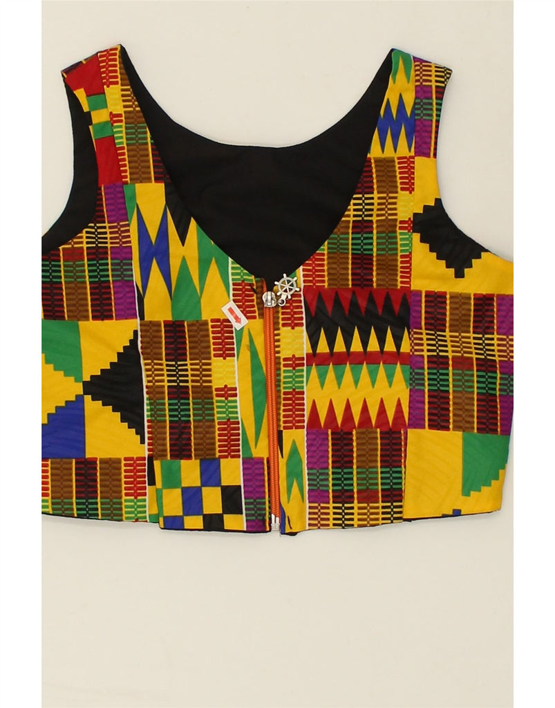 VINTAGE Girls Crop Top 10-11 Years Multicoloured Geometric | Vintage Vintage | Thrift | Second-Hand Vintage | Used Clothing | Messina Hembry 