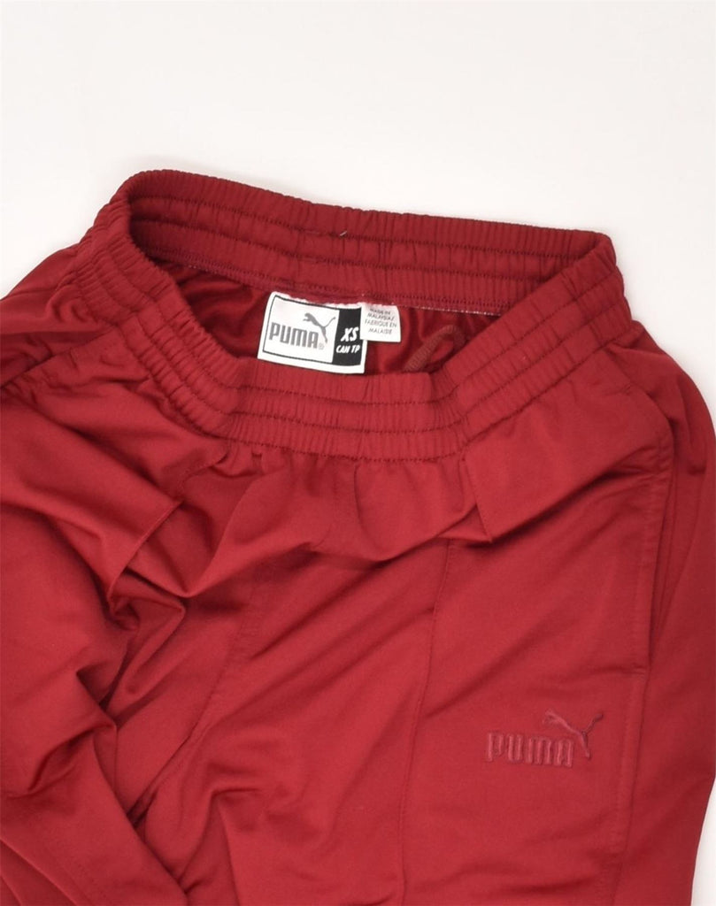 PUMA Mens Tracksuit Trousers XS Red Polyester | Vintage Puma | Thrift | Second-Hand Puma | Used Clothing | Messina Hembry 