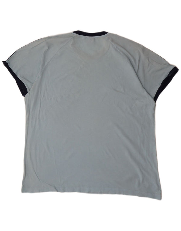 Adidas Mens T-Shirt Top XL Blue