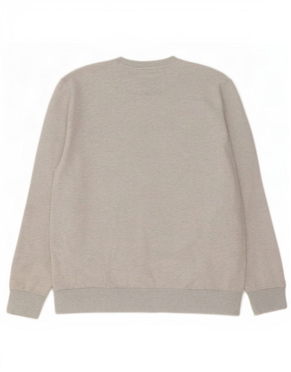 Jack & Jones Mens Graphic Sweatshirt Jumper XL Grey Flecked Cotton