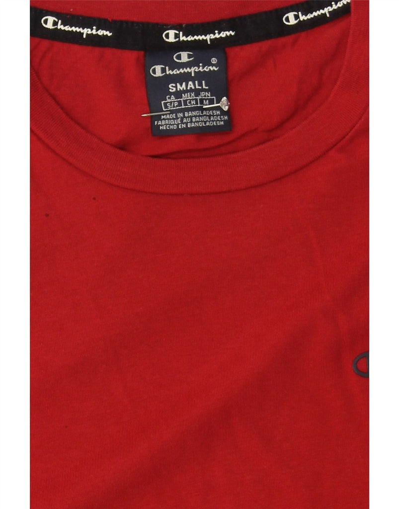 CHAMPION Mens Regular T-Shirt Top Small Red Vintage Champion and Second-Hand Champion from Messina Hembry 