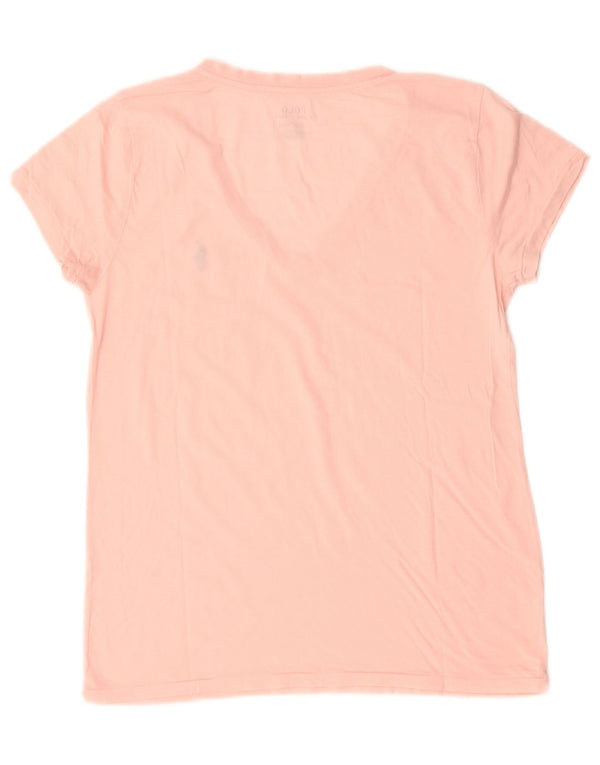 Polo Ralph Lauren Womens T-Shirt Top UK 10 Small Pink Cotton