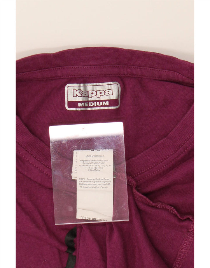 KAPPA Mens Graphic T-Shirt Top Medium Purple Cotton Vintage Kappa and Second-Hand Kappa from Messina Hembry 