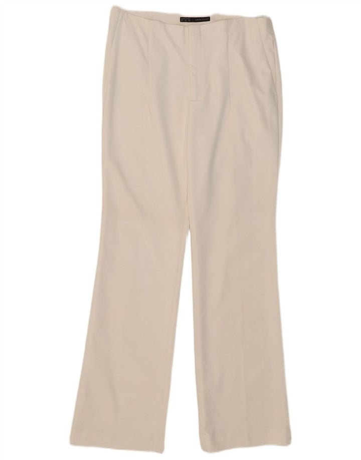 Zara Womens Bootcut Casual Trousers XL W32 L32 White