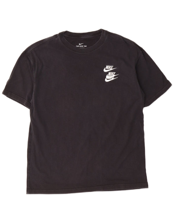 Nike Mens Graphic T-Shirt Top Medium Black Cotton