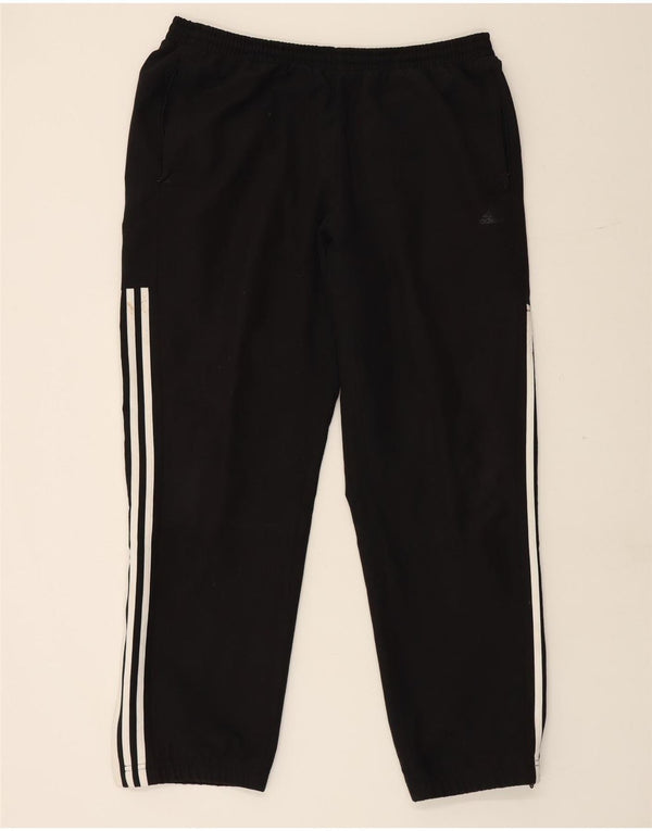 ADIDAS Mens Tracksuit Trousers Joggers Large Black