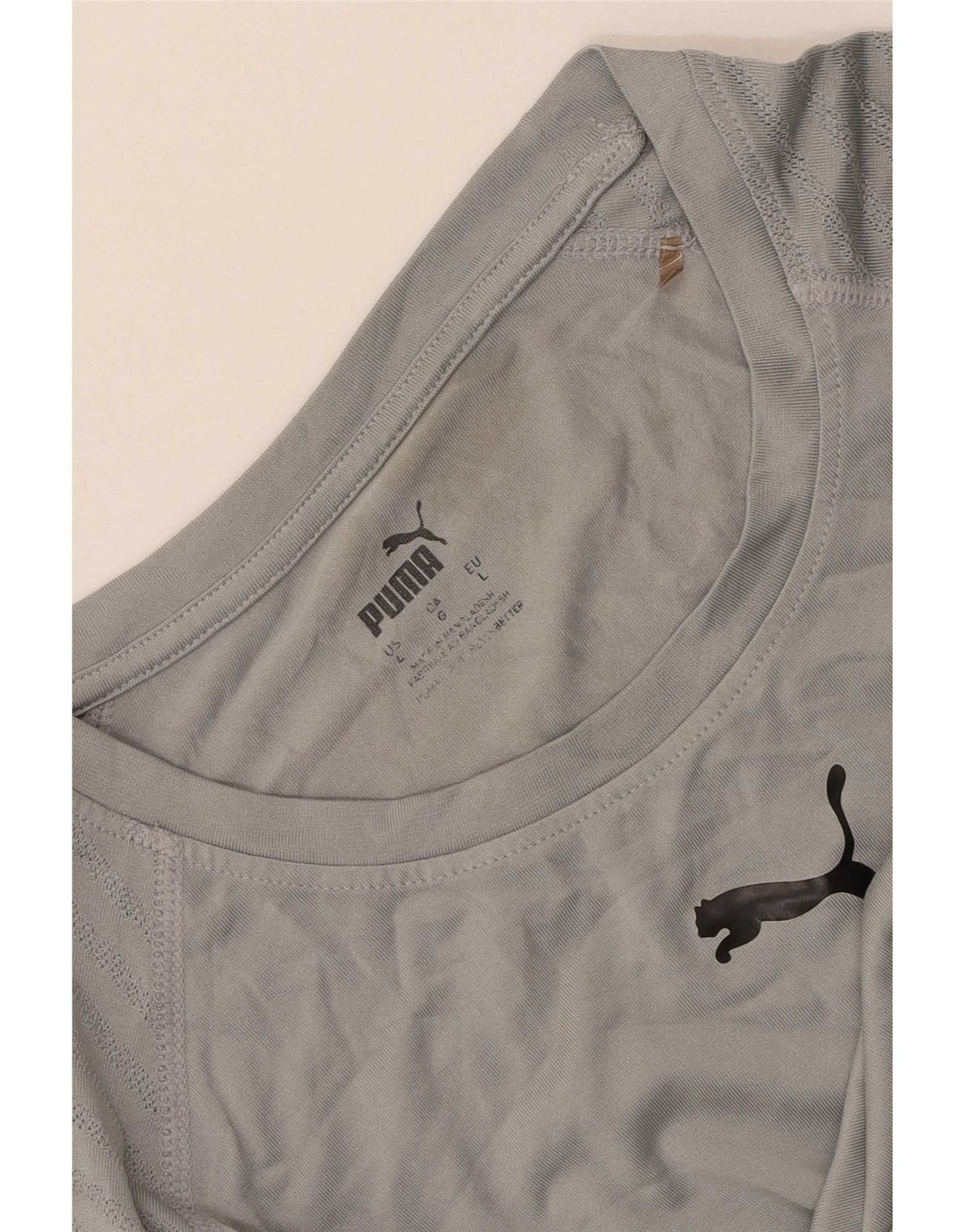 Puma Womens T-Shirt Top UK 14 Large Grey