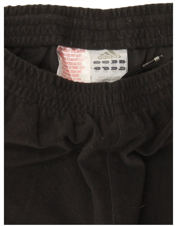 Adidas Girls Tracksuit Trousers Joggers 13-14 Years  Black Polyester