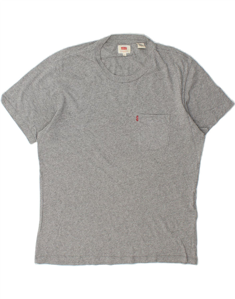 LEVI'S Mens T-Shirt Top Medium Grey Cotton Vintage Levi's and Second-Hand Levi's from Messina Hembry 