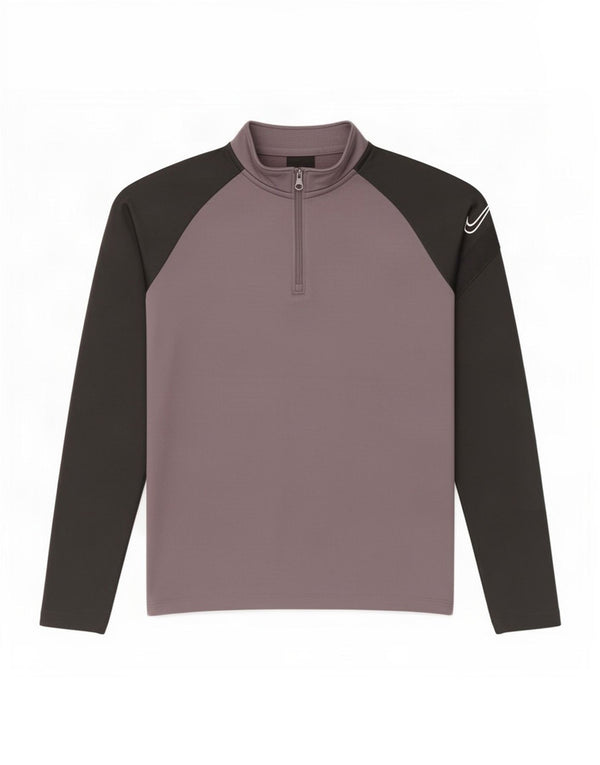 Nike Boys Dri Fit Pullover Tracksuit Top 12-13 Years Large Grey Colourblock