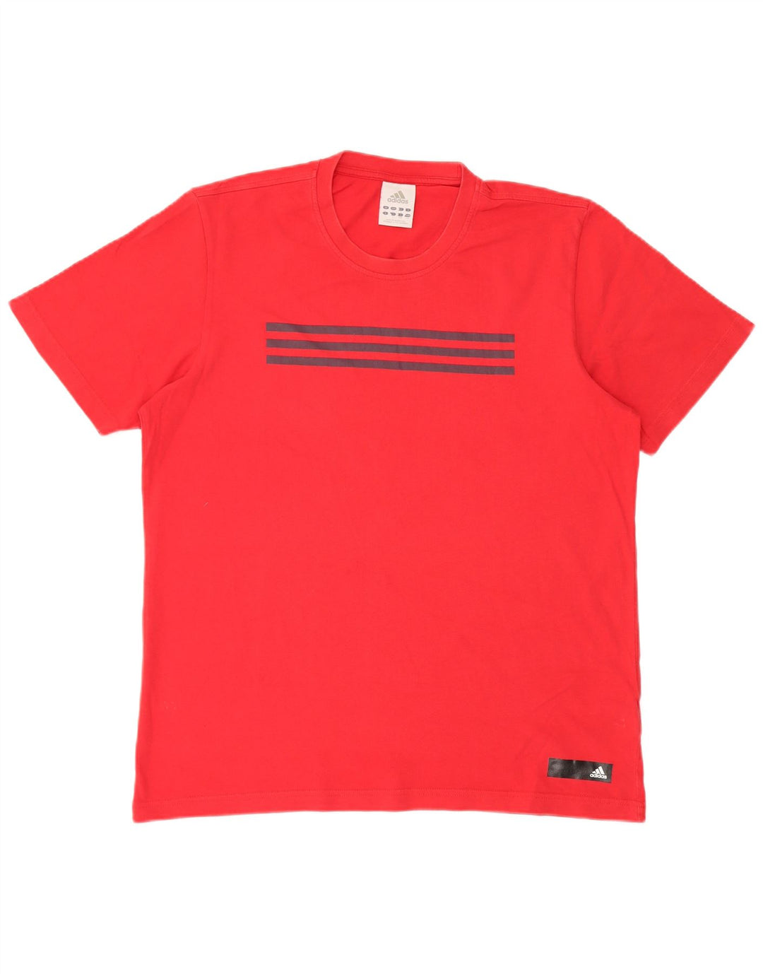 Adidas Mens Graphic T-Shirt Top Large Red Cotton
