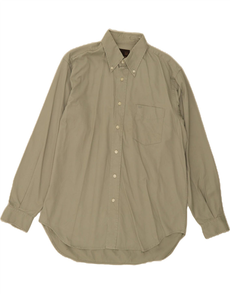 GAS Mens Shirt Medium Grey Cotton Vintage Gas and Second-Hand Gas from Messina Hembry 