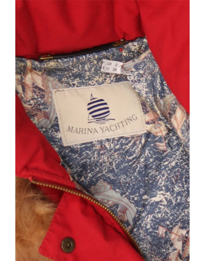 Marina Yachting Womens Hooded Oversized Padded Coat UK 12 Medium Red