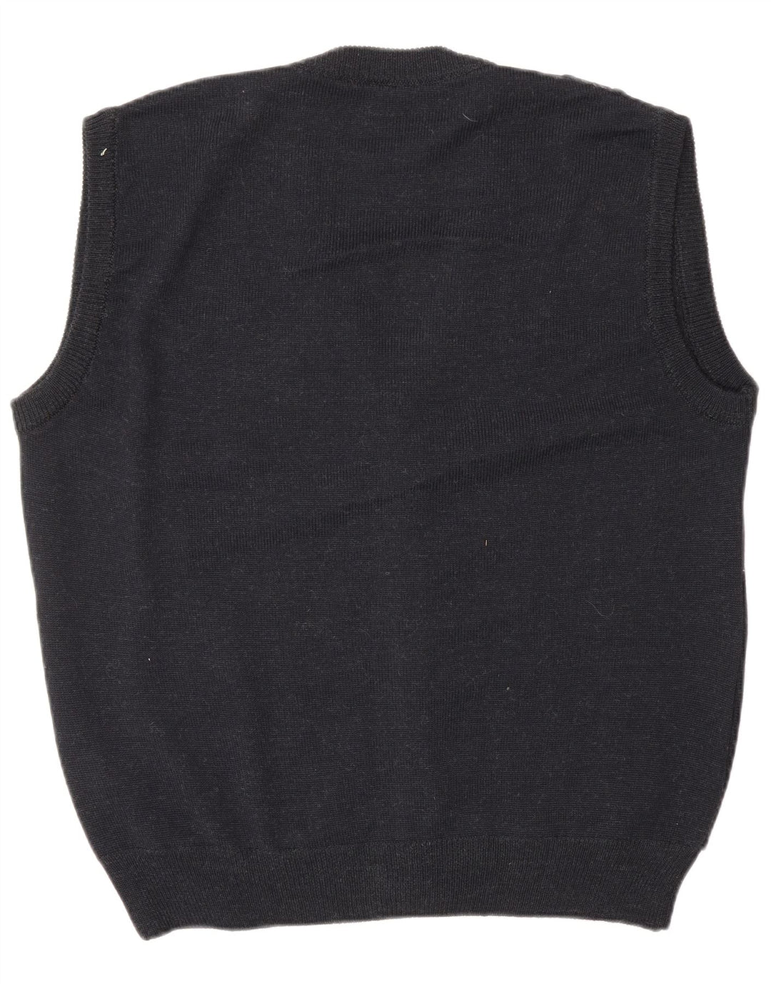 VINTAGE Mens Sleeveless Cardigan Sweater IT 52 Large Grey Argyle/Diamond