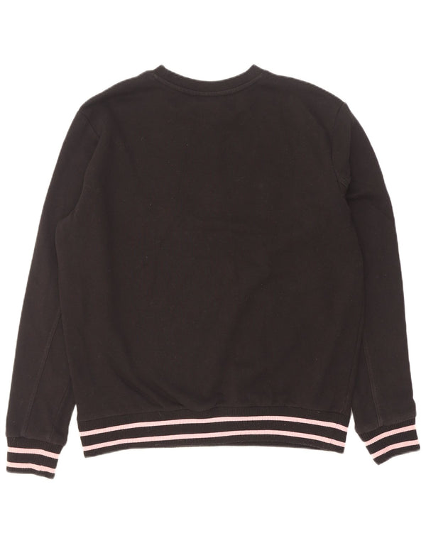 Fila Mens Graphic Sweatshirt Jumper Large Black Striped Cotton