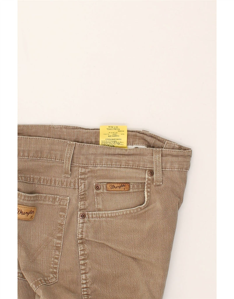 WRANGLER Womens Texas Stretch Straight Casual Trousers W32 L30 Brown | Vintage Wrangler | Thrift | Second-Hand Wrangler | Used Clothing | Messina Hembry 