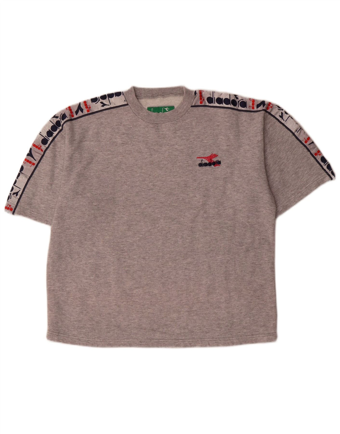 Diadora Mens Graphic T-Shirt Top Medium Grey
