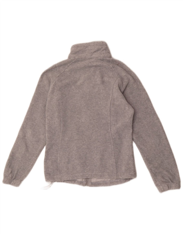 Columbia Womens Fleece Jacket UK 14 Medium Grey Polyester