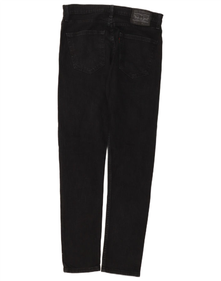 Levi's Mens 512 Slim Tapered Jeans W31 L32 Black Cotton