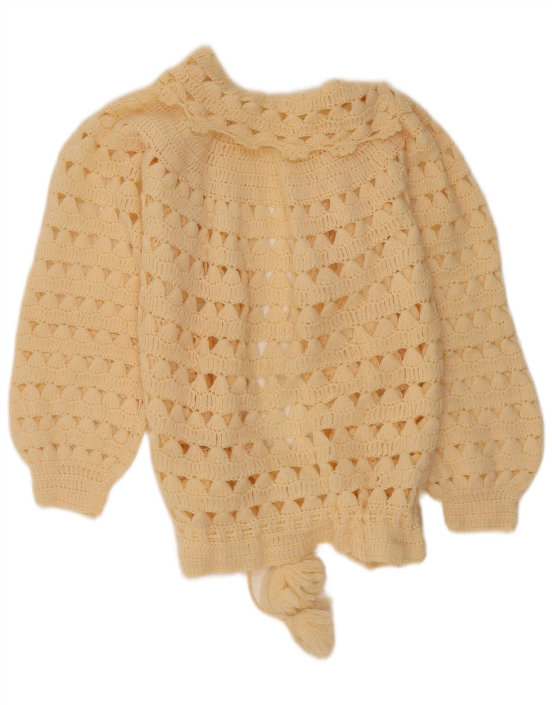 Vintage Womens Cardigan Sweater UK 12 Medium Beige