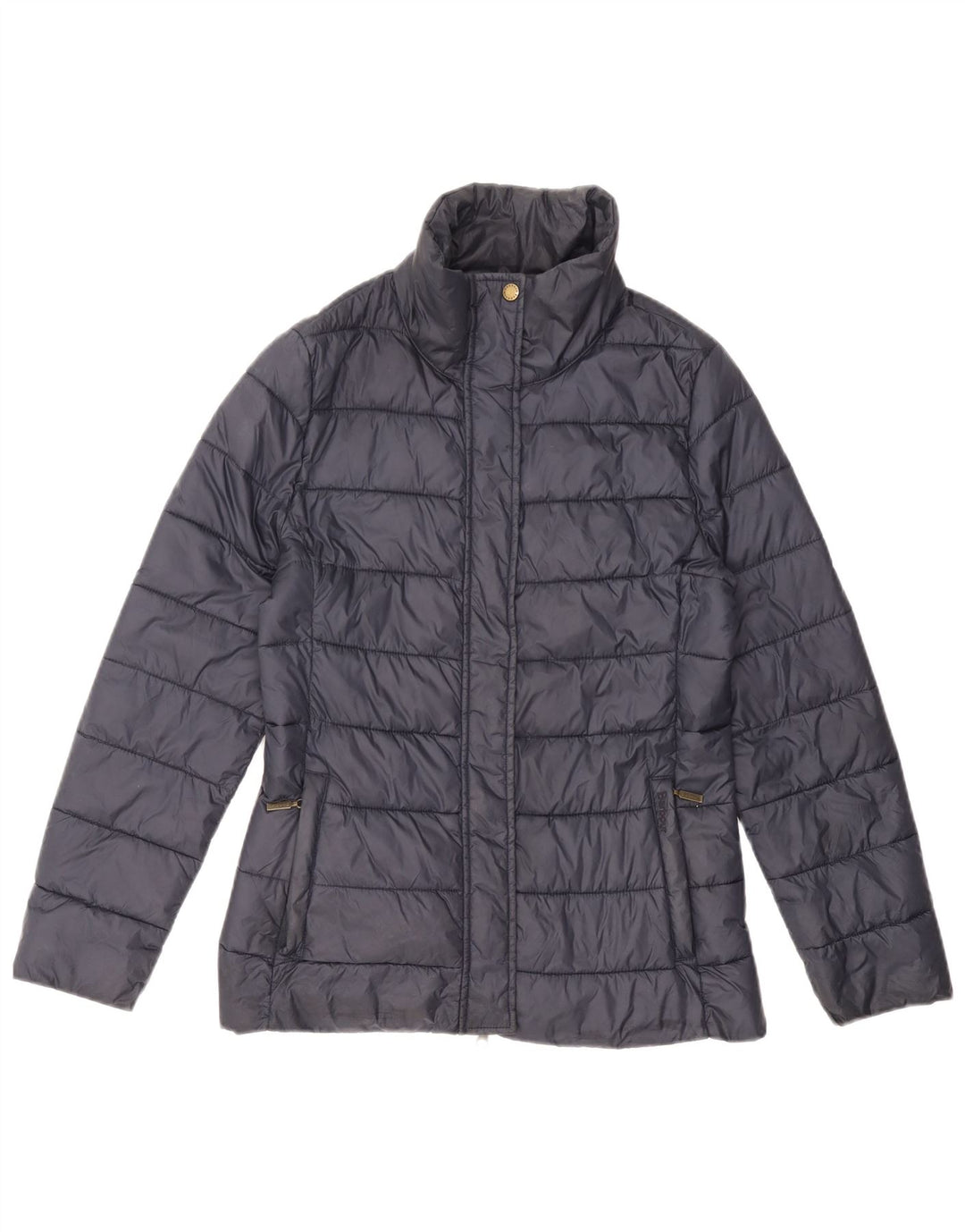 BARBOUR Womens Padded Jacket UK 10 Small Navy Blue Polyamide