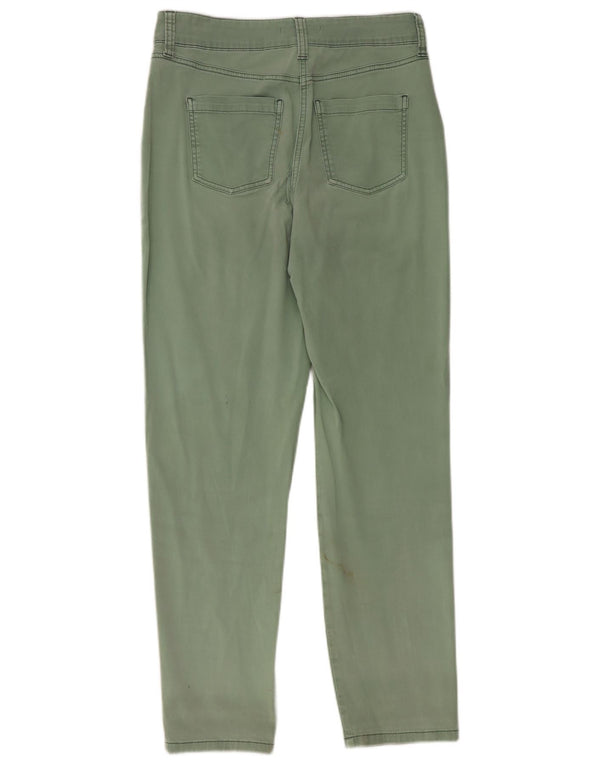 Boden Womens Slim Chino Trousers UK 10 Small W30 L30 Green Cotton