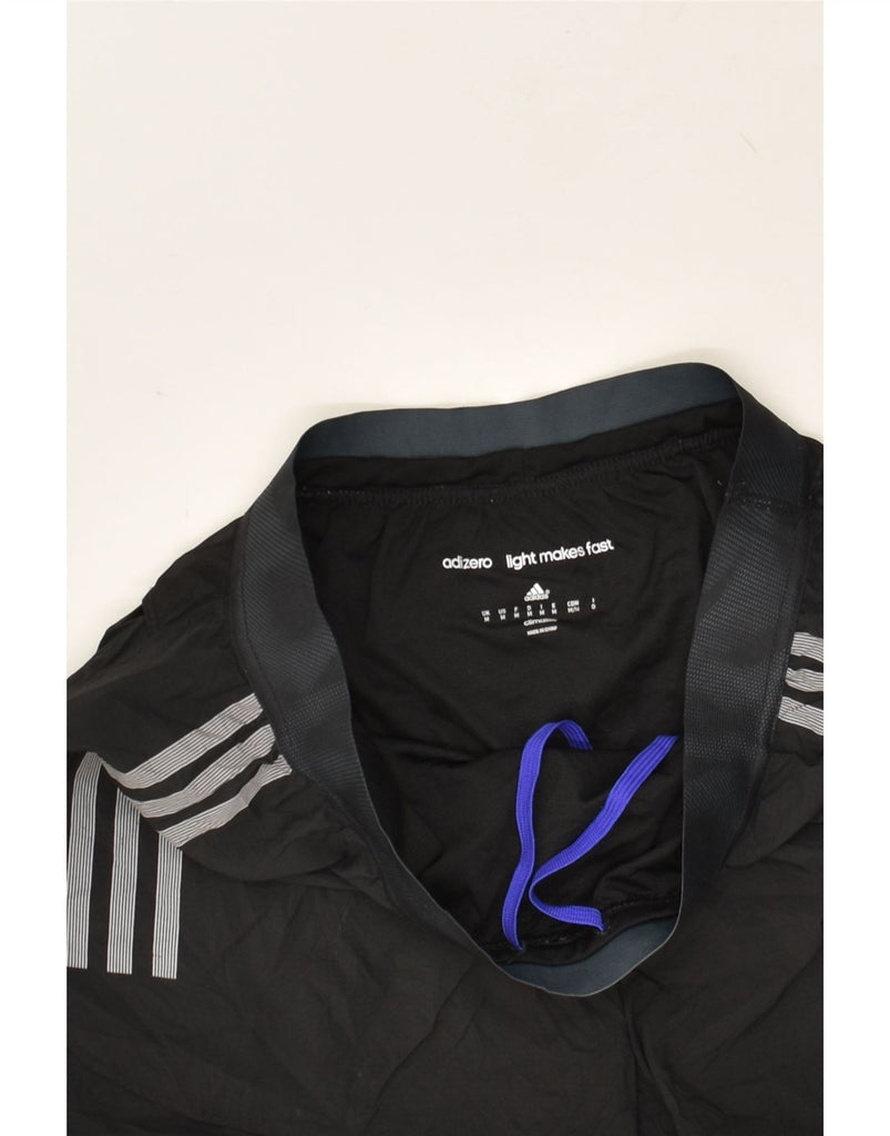 ADIDAS Womens Climalite Sport Shorts UK 12 Medium Black Polyester | Vintage Adidas | Thrift | Second-Hand Adidas | Used Clothing | Messina Hembry 