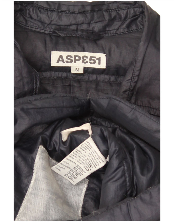 Aspesi Womens Padded Jacket UK 12 Medium Navy Blue Polyester