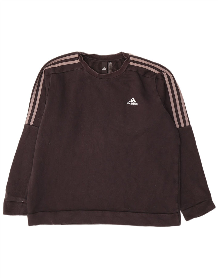 Adidas Mens Sweatshirt Jumper Large Black Cotton