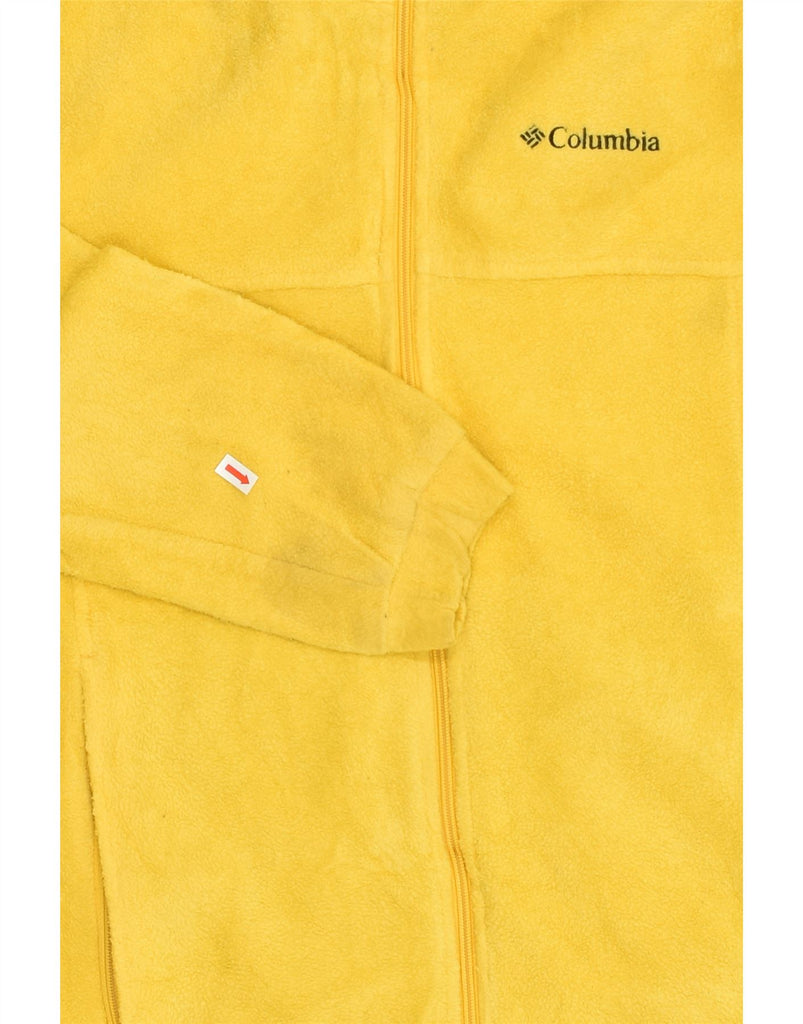 COLUMBIA Girls Fleece Jacket 14-15 Years Yellow Polyester | Vintage Columbia | Thrift | Second-Hand Columbia | Used Clothing | Messina Hembry 