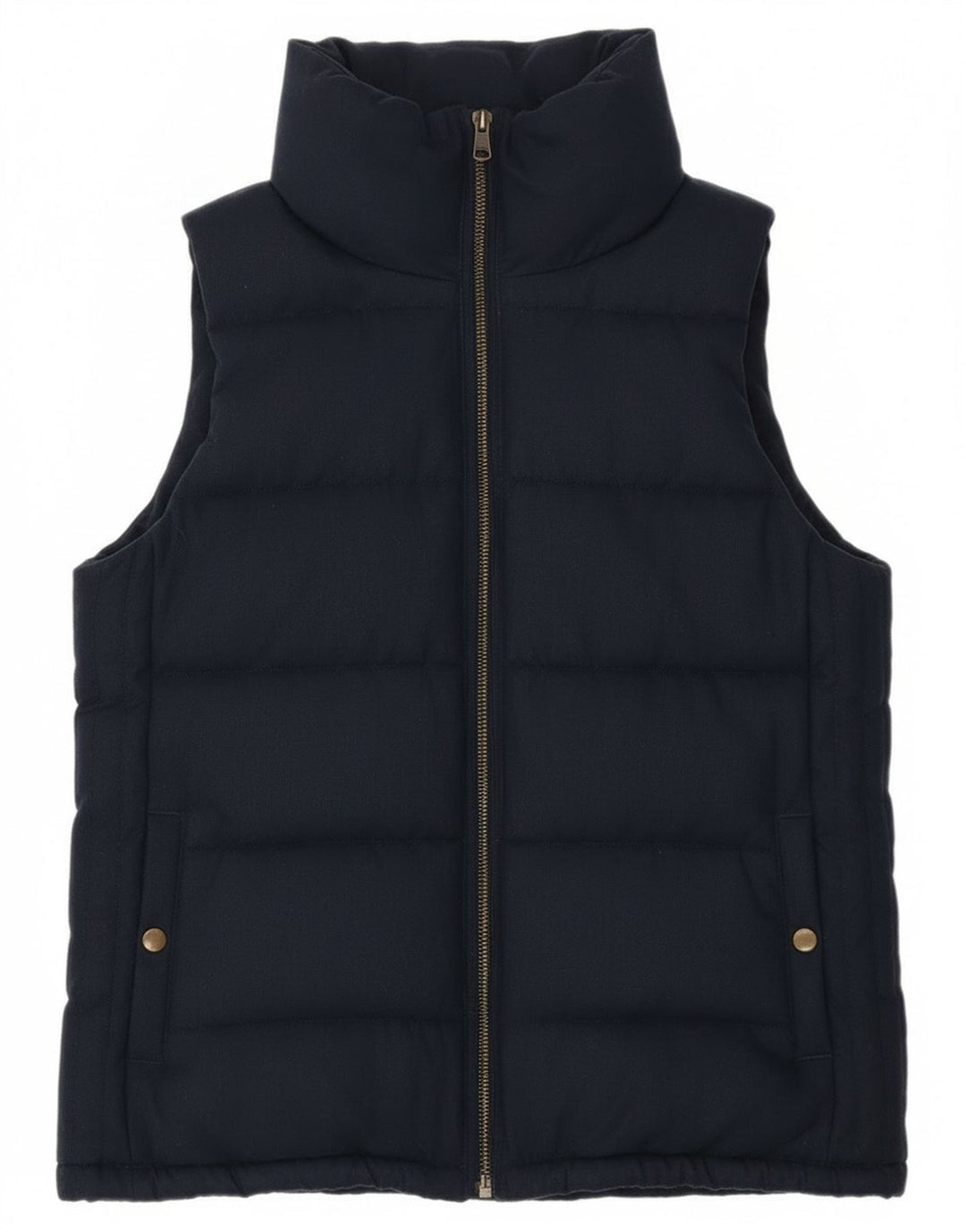Old Navy Womens Padded Gilet UK 10 Small Navy Blue Polyester