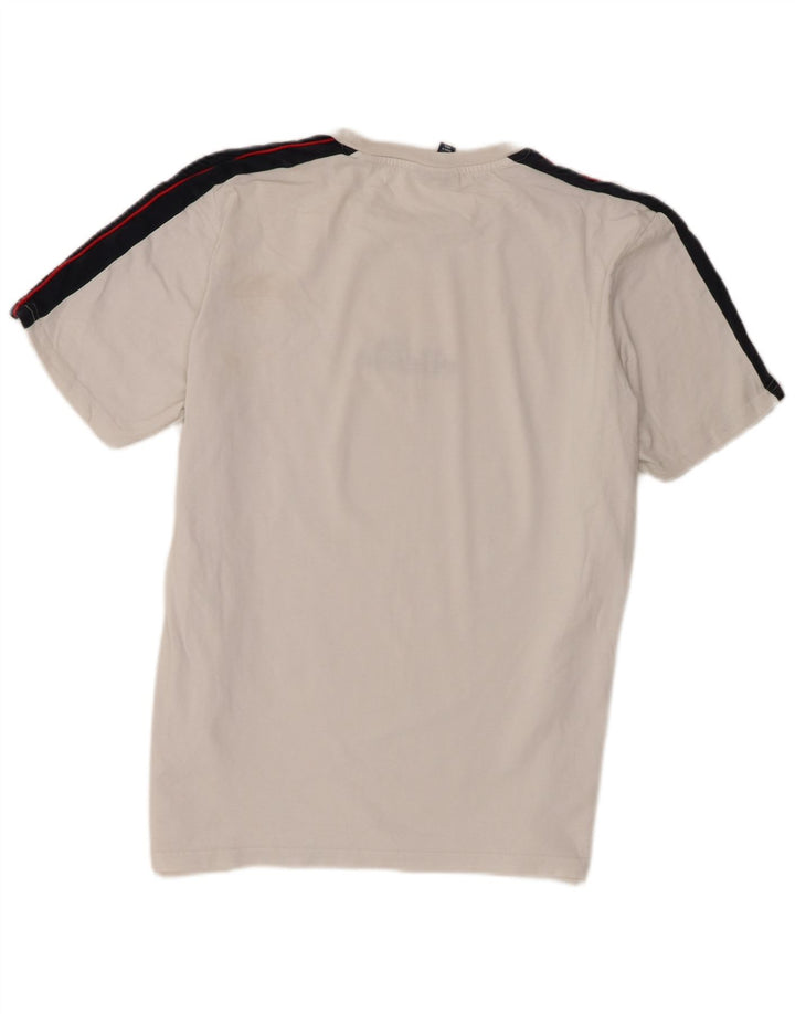 Ellesse Mens T-Shirt Top 2XL White Colourblock Cotton