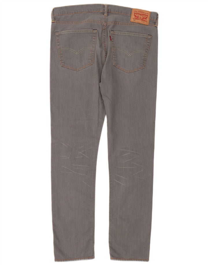 Levi's Mens 510 Skinny Jeans W36 L32 Grey Cotton