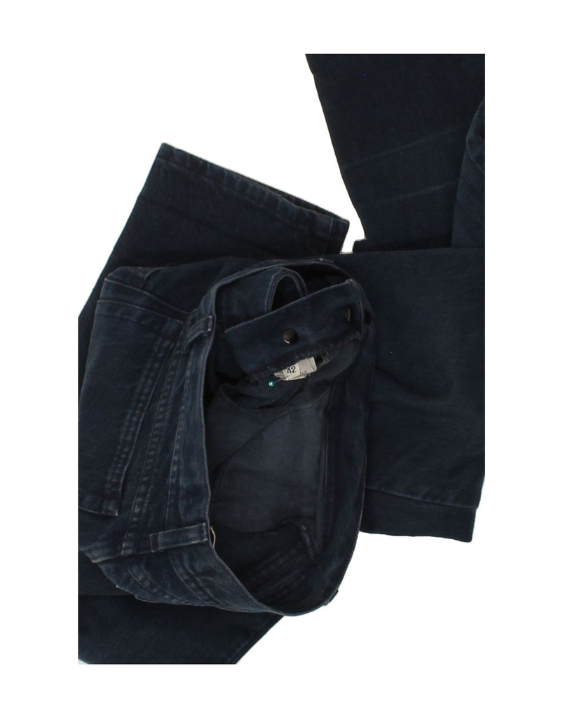 STONE ISLAND Womens High Waist Tapered Jeans IT 42 Medium W28L32 Navy Blue Vintage Stone Island and Second-Hand Stone Island from Messina Hembry 