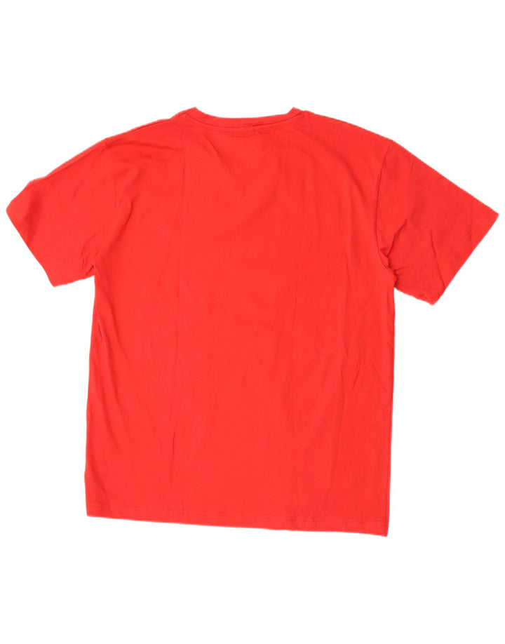 Lotto Mens T-Shirt Top XL Red Cotton