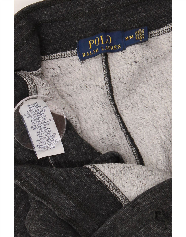 POLO RALPH LAUREN Mens Tracksuit Trousers Medium  Grey Flecked Cotton