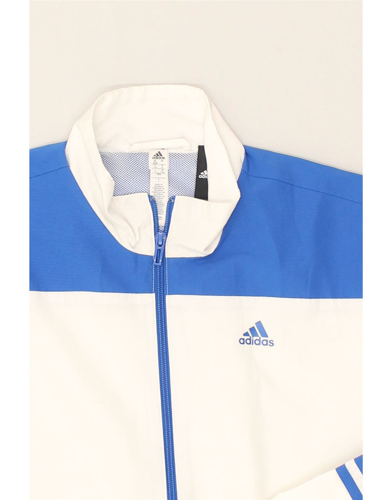 ADIDAS Mens Tracksuit Top Jacket UK 38/40 Medium Blue Colourblock | Vintage Adidas | Thrift | Second-Hand Adidas | Used Clothing | Messina Hembry 