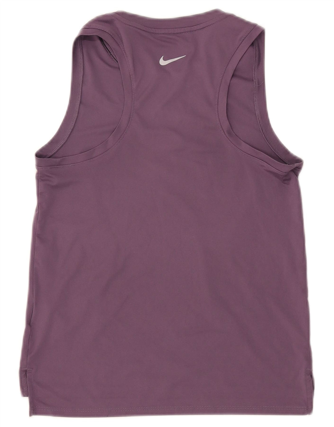 NIKE Womens Dri Fit Graphic Vest Top UK 6 XS Purple Polyester