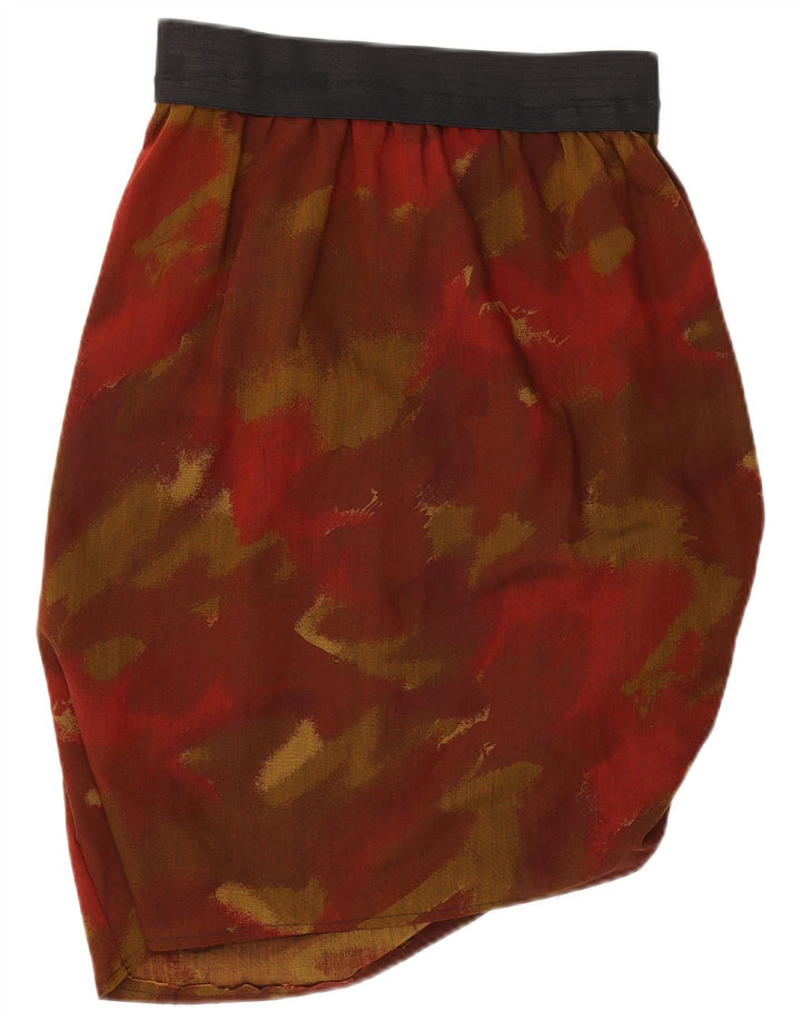 Vintage Womens Bubble Skirt W28 Medium Multicoloured Camouflage